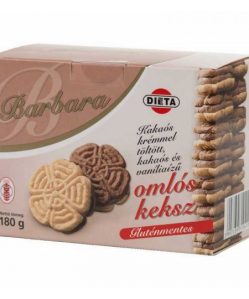 Barbara gluténmentes kakaókrémmel töltött omlós keksz 150 g