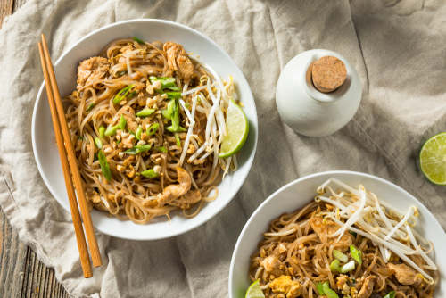 Pad thai csirkével, glutén- és tejmentes