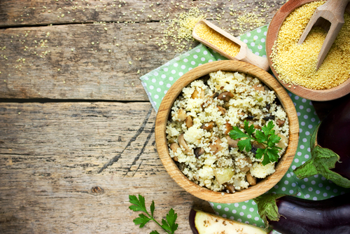 mediterranean,style,couscous,with,eggplant
