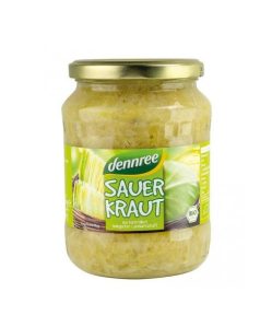 Dennree bio savanyúkáposzta üveges 680 g