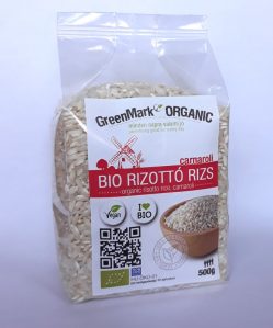 Greenmark bio rizottó rizs fehér carnaroli  500 g