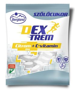 Dextreme szőlőcukor - citrom ízű + C-vitamin 70 g