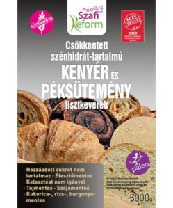 Szafi Reform Csökkentett Szénhidrát-tartalmú paleo kenyér és péksütemény lisztkeverék (gluténmentes, tejmentes, élesztőmentes) 5000 g