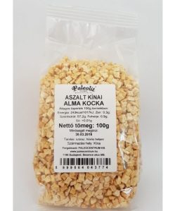 Paleolit aszalt alma kocka cukormentes kínai 100 g