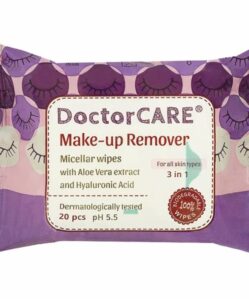 Doctor Care sminklemosó törlőkendő 100% biodegradable 20 db