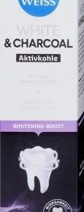 Perlweiss white and charcoal fogfehérítő krém aktív szénnel 75 ml