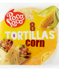 Poco Loco kukoricás lágy tortilla 320 g