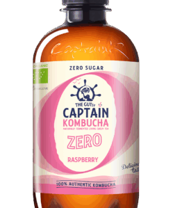 Captain bio kombucha ital zero málna ízű 400 ml