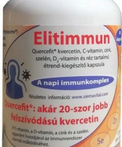 Elitimmun quercefit kvercetin, c-vitamin, cink, szelén, d3-vitamin és réz tartalmú étrend-kiegészítő kapszula 60 db