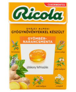 Ricola cukorka gyömbér-narancsmenta 40 g