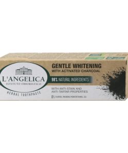 Langelica herbal fogkrém gentle whitening aktív szén 75 ml