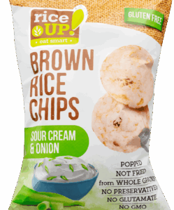 Rice Up barna rizs chips hagymás-tejfölös 60 g