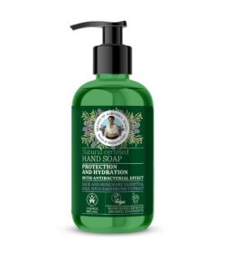 Babushka Agafia bio védő és hidratáló folyékony szappan zsálya, rozmaring illóolaj és zsályacserje kivonattal 300 ml