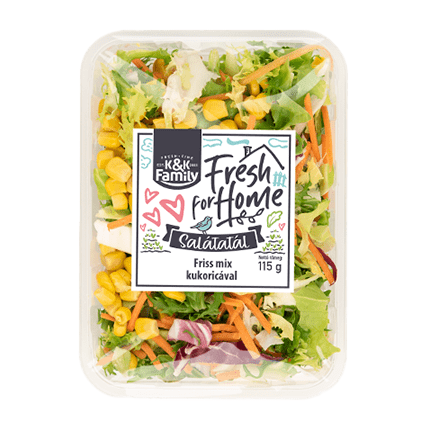 kkFriss mix saláta kukoricával 6*115 g