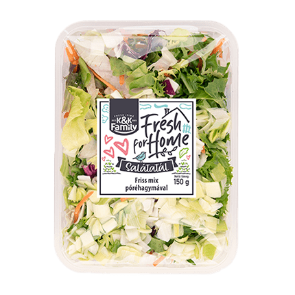 kkFriss mix saláta poréhagymával 6*115 g