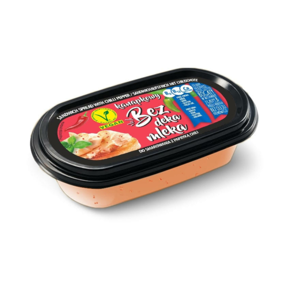 Bezdakamleka vegán krémsajt jellegű szendvicskrém chilivel 150 g
