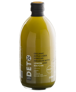 Deto bio szűretlen almaecet fúzió matcha teával és citrommal "anyaecettel" 500 ml