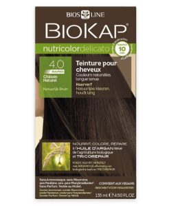 Biokap nutricolor rapid tartós hajfesték nr 4.0 natural brown 135 ml