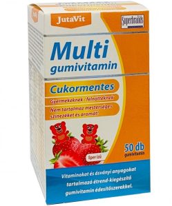 Jutavit multivitamin gumivitamin cukormentes eper ízű 50 dbcvitamin