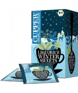 Cupper bio liquorice winter sweets téli édes ébredés tea xmas limited edition 40 g