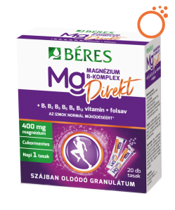 Béres magnézium b-komplex direkt szájban oldódó granulátum 20 db