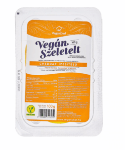 Veganchef vegán szeletelt cheddar ízesítésű 100 g