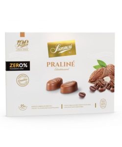 Szerencsi zero praliné mandula és kávékrémmel töltött maltitos tejcsokoládé 105 g