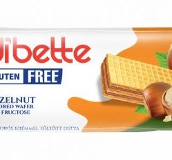 Dibette mogyorós ízű krémmel töltött mártatlan ostyaszelet, fruktózzal gluténmentes 50 g