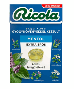Ricola cukorka extra erős mentol 40 g