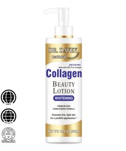 Dr. Davey natural pumpás kollagénes bőrfiatalító testápoló q10-koenzimmel 500 ml