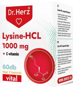 Dr.herz lysine-hcl+c-vitamin kapszula 60 db