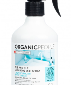 Organic People öko fürdőszoba- és csempetisztító spray bio citrommal és almaecettel 500 ml