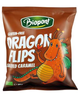 Biopont bio dragon flips kukorica snack sós karamellás 25 g