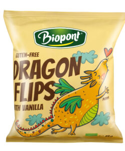 Biopont bio dragon flips kukorica snack valódi vaníliával 25 g