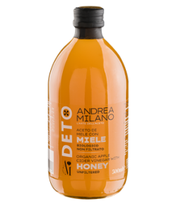 Deto bio szűretlen almaecet fúzió mézzel "anyaecettel" 500 ml