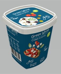 Gusto vegán készítmény krémfehér kockák 415 g