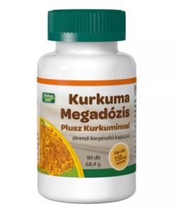 Zöldvér kurkuma megadózis plusz kurkuminnal étrend-kiegészítő kapszula 90 db