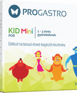 Progastro kid mini por 1-3 éves gyerekeknek éloflórát tartalmazó étrend-kiegészíto 31 db tasak