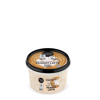 Organic Shop peanut latte krémes testradír mogyoróval és shea vajjal 250 ml