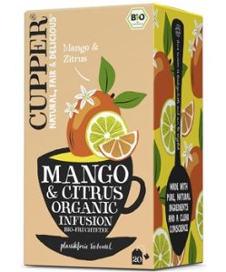 Cupper bio mangó és citrus tea 36 g