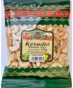 Naturfood kesudió felezett, tört 170 g