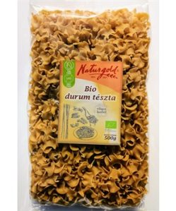 Naturgold bio durum tészta fodros nagykocka 500 g