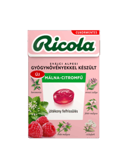 Ricola cukorka málna-citromfű 40 g