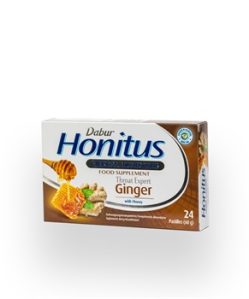 Dabur honitus ginger gyömbér ízű gyógynövényes szopogató tabletta 24 db