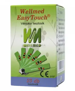 Wellmed easytouch vércukor tesztcsík 25 db