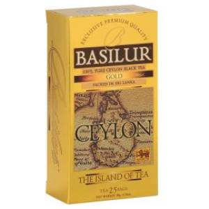 Basilur the island of tea gold fekete tea 25 filter 50 g