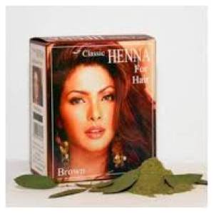 Classic Henna hajszínező por sötétbarna 100 g
