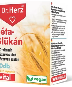 Dr.herz béta-glükán+szerves cink, szelén+c-vitamin vegán kapszula 60 db