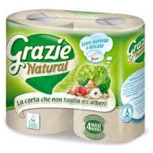 Grazie Natural toalettpapír 4 db 3 rétegű