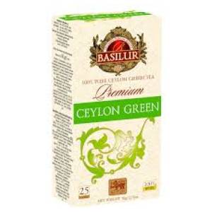 Basilur premium green zöld tea 25 filter 50 g